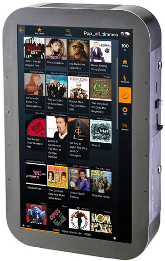 New generation of our touchscreen jukebox with metal design